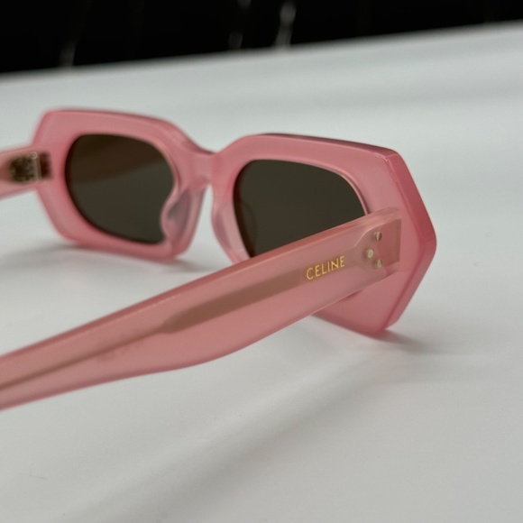 NEW CL40243I 72J CELINE PINK GREY GEOMETRIC WOMEN CELINE SUNGLASSES - Picture 8 of 12